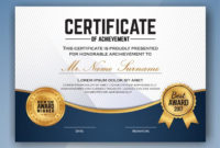 Mehrzweck Professional Certificate Template Design. Vektor for Best Professional Award Certificate Template