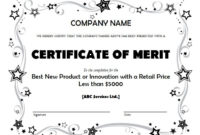 Merit-Award-Business-Certificate-Template in Fresh Merit Award Certificate Templates