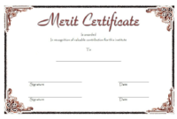 Merit Certificate Template 4 Free | Certificate Templates inside Fresh Certificate Of Merit Templates Editable