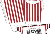 Movie Night Pack Popcorn Box Movie Tickets Happy Trails Wild with regard to Movie Gift Certificate Template