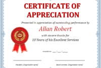 Ms Word Certificate Of Appreciation | Office Templates Online with regard to Best Certificate Of Recognition Word Template