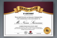 Multipurpose Professional Certificate Template Design intended for Professional Award Certificate Template