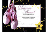 Music In Motion: Dance Award Certificate intended for Dance Award Certificate Template