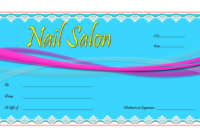 Nail Salon Gift Voucher Template Free 1 | Voucher Template in Nail Gift Certificate Template Free