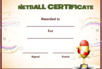 Netball Award Certificate Template | Awards Certificates inside Netball Certificate Templates