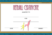 Netball Certificate Template Free 2 In 2020 | Certificate with regard to Netball Certificate Templates Free 17 Concepts