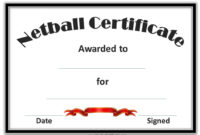 Netball Certificates | Netball, Award Template, Free with Netball Certificate