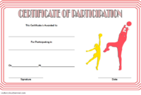 Netball Participation Certificate Template Free 2 Di 2020 for Quality Netball Participation Certificate Templates