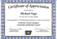 Nice Editable Certificate Of Appreciation Template Example for Certificate Of Appreciation Template Word