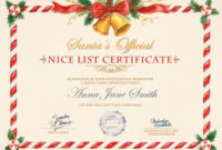 Nice List Certificate – Photofunia: Free Photo Effects And within New Santas Nice List Certificate Template Free