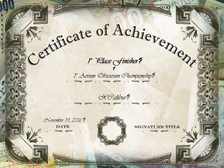 Noble Master Developer&amp;#039;S Blog » Championship Tournament in Certificate Of Championship