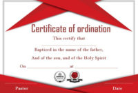 Ordination Certificate Template: 14+ Unique And Free with regard to Free Ordination Certificate Template