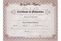 Ordination Certificate Templates Pdf. Download Fill And with regard to Ordination Certificate Template