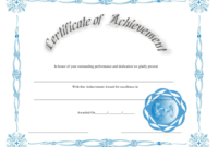 Outstanding Performance Achievement Certificate Template within Fresh Outstanding Performance Certificate Template