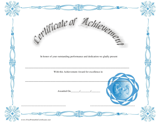 Outstanding Performance Achievement Certificate Template within Fresh Outstanding Performance Certificate Template