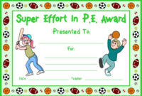 Pe Award Certificates in Pe Certificate Templates