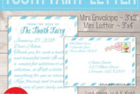 Personalized Tooth Fairy Letter Kit Boy, Printable Download First Lost  Tooth Note Set Envelope Template Pdf Digital Gift Idea No Teeth Cards with regard to Unique Free Tooth Fairy Certificate Template