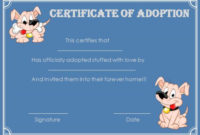 Pet Adoption Certificate Template: 10 Creative And Fun regarding New Pet Adoption Certificate Template Free 23 Designs