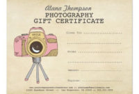 Photographer Photography Gift Certificate Template | Zazzle inside Quality Printable Photography Gift Certificate Template