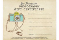 Photographer Photography Gift Certificate Template | Zazzle throughout New Free Photography Gift Certificate Template