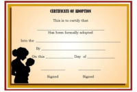 Pin On Adoption Certificate Template regarding Child Adoption Certificate Template