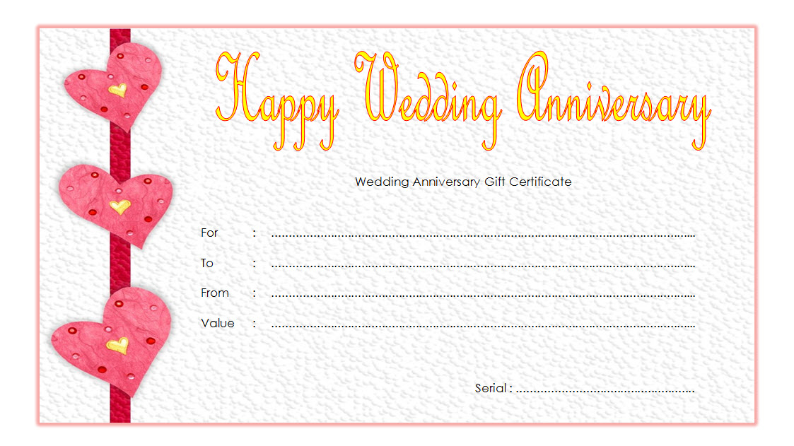 Pin On Anniversary Gift Certificate Template Free inside Quality Anniversary Gift Certificate