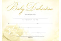 Pin On Baby Dedication in Baby Dedication Certificate Template