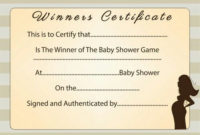 Pin On Baby for Baby Shower Game Winner Certificate Templates