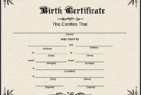 Pin On Birth Certificate Online in New Birth Certificate Fake Template