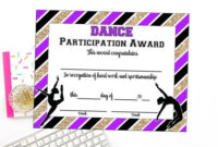 Pin On Brooklin Party with regard to Quality Dance Award Certificate Templates