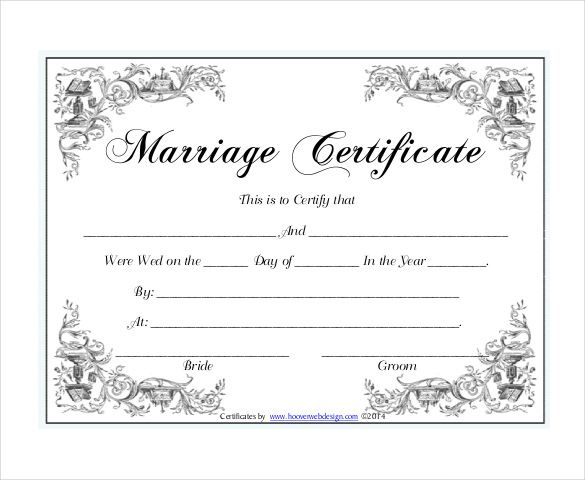 Pin On Certificate Design for Marriage Certificate Editable Template