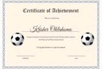 Pin On Certificate Templates intended for Football Certificate Template