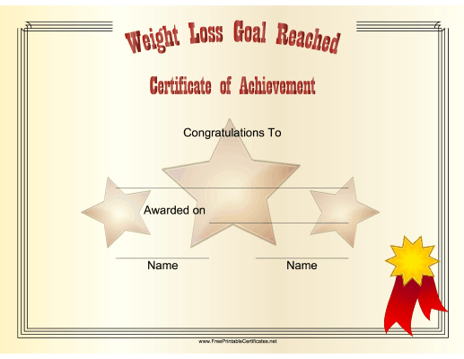 Pin On Certificates intended for Fresh Weight Loss Certificate Template Free