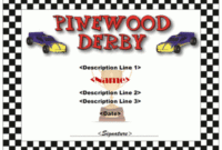 Pin On Cub Scout Derby - Pinewood throughout Pinewood Derby Certificate Template
