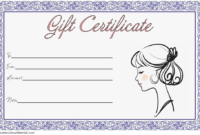 Pin On Fd in Quality Hair Salon Gift Certificate Templates
