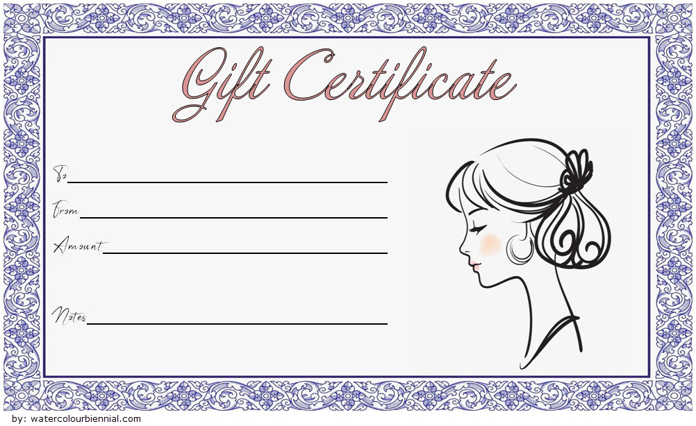 Pin On Fd with regard to Fresh Free Printable Hair Salon Gift Certificate Template