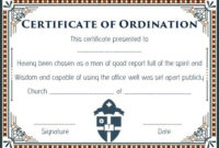 Pin On Free Download pertaining to Ordination Certificate Templates