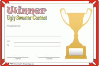 Pin On Free Ugly Christmas Sweater Certificate Template in Free Ugly Christmas Sweater Certificate Template