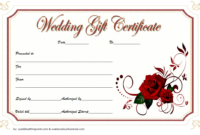 Pin On Gift Certificate Template Word intended for Unique Free Wedding Gift Certificate Template Word 7 Ideas