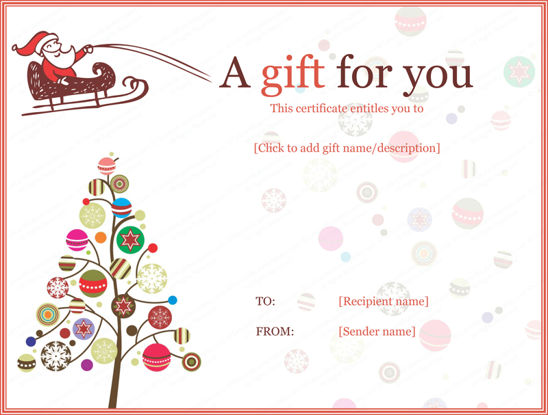 Pin On Gifts inside Merry Christmas Gift Certificate Templates