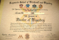 Pin On Hogwarts Graduation for Harry Potter Certificate Template