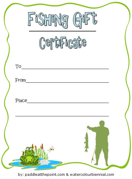 Pin On Holiday Gift Certificate Template within Best Fishing Gift Certificate Editable Templates