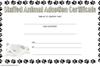 Pin On Jaxon Birthday Ideas regarding Stuffed Animal Adoption Certificate Editable Templates