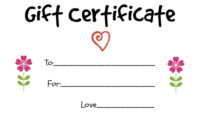 Pin On Kids Homemade Gifts For Grandparents with regard to Kids Gift Certificate Template