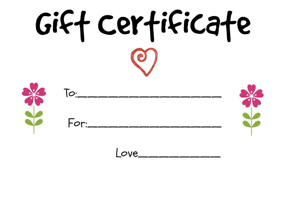 Pin On Kids Homemade Gifts For Grandparents within Homemade Gift Certificate Template