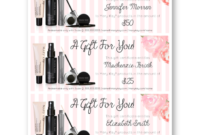 Pin On Mary Kay inside Mary Kay Gift Certificate Template