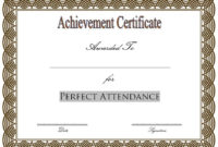 Pin On Perfect Attendance Certificate Ideas for New Student Council Certificate Template 8 Ideas Free