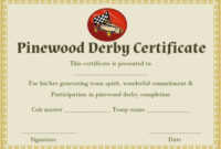 Pin On Pinewood Derby Certificate Template within Unique Pinewood Derby Certificate Template