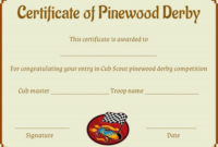 Pin On Pinewood Derby Certificate Template within Unique Pinewood Derby Certificate Template