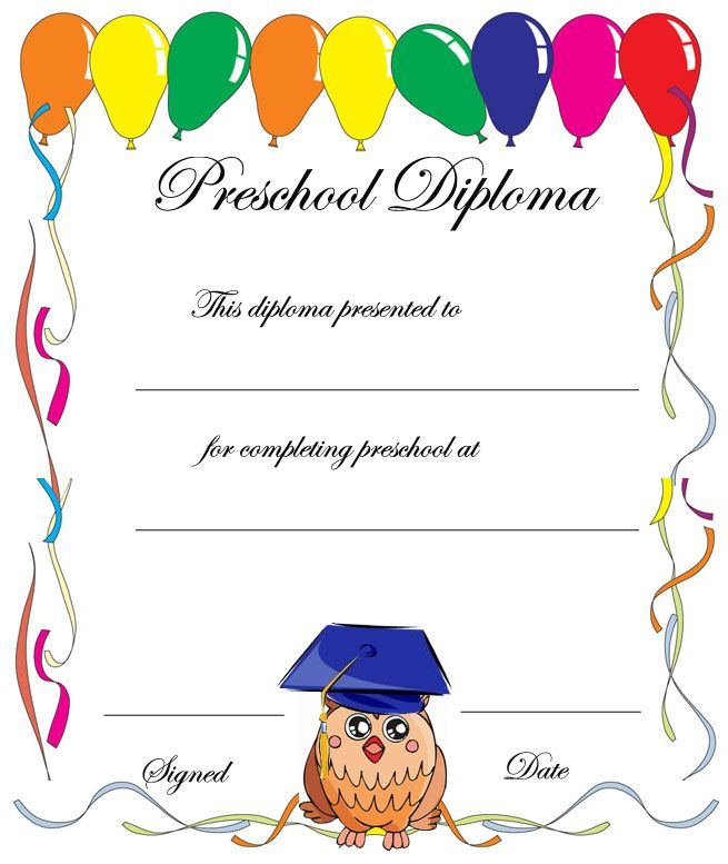 Pin On Places To Visit for Fresh Certificate For Pre K Graduation Template